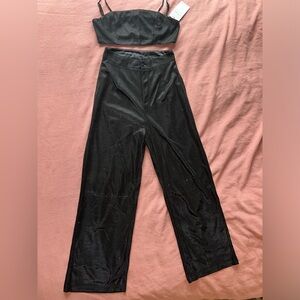 Black sparkly two piece set